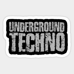 Underground Techno Sticker